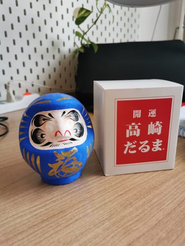 Customer photo review of Daruma Giapponese Blu - Da 9 A 15 CM