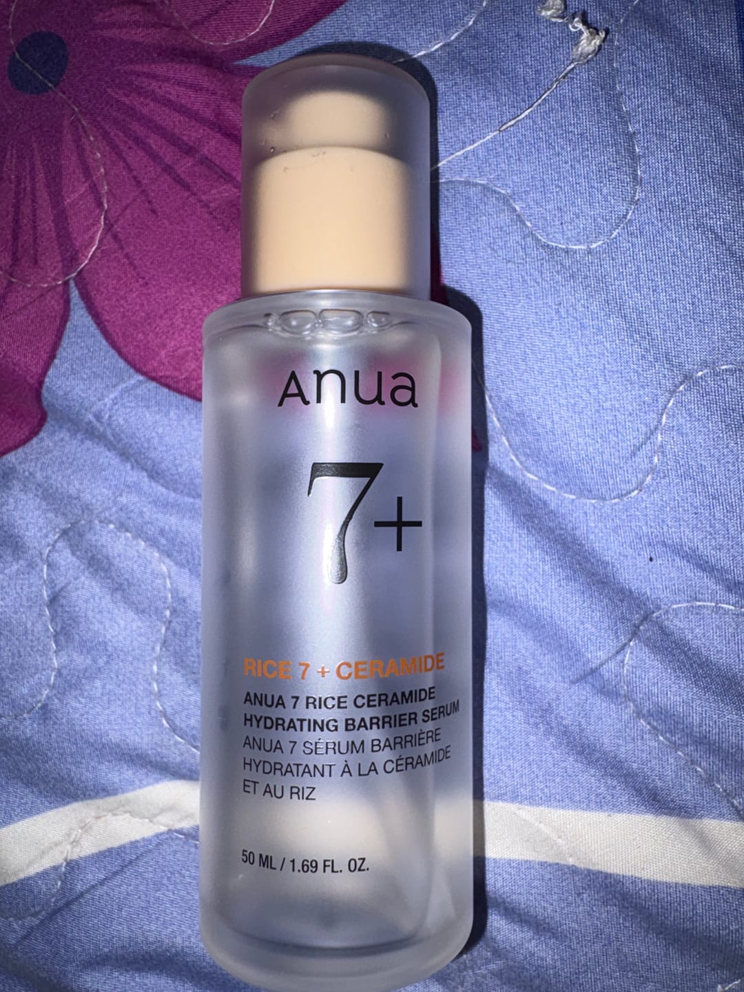 Customer photo review of 7+ Rice Ceramide Hydrating Barrier Serum