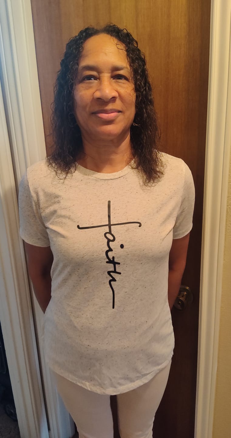 Customer photo review of Ladies Faith Tee