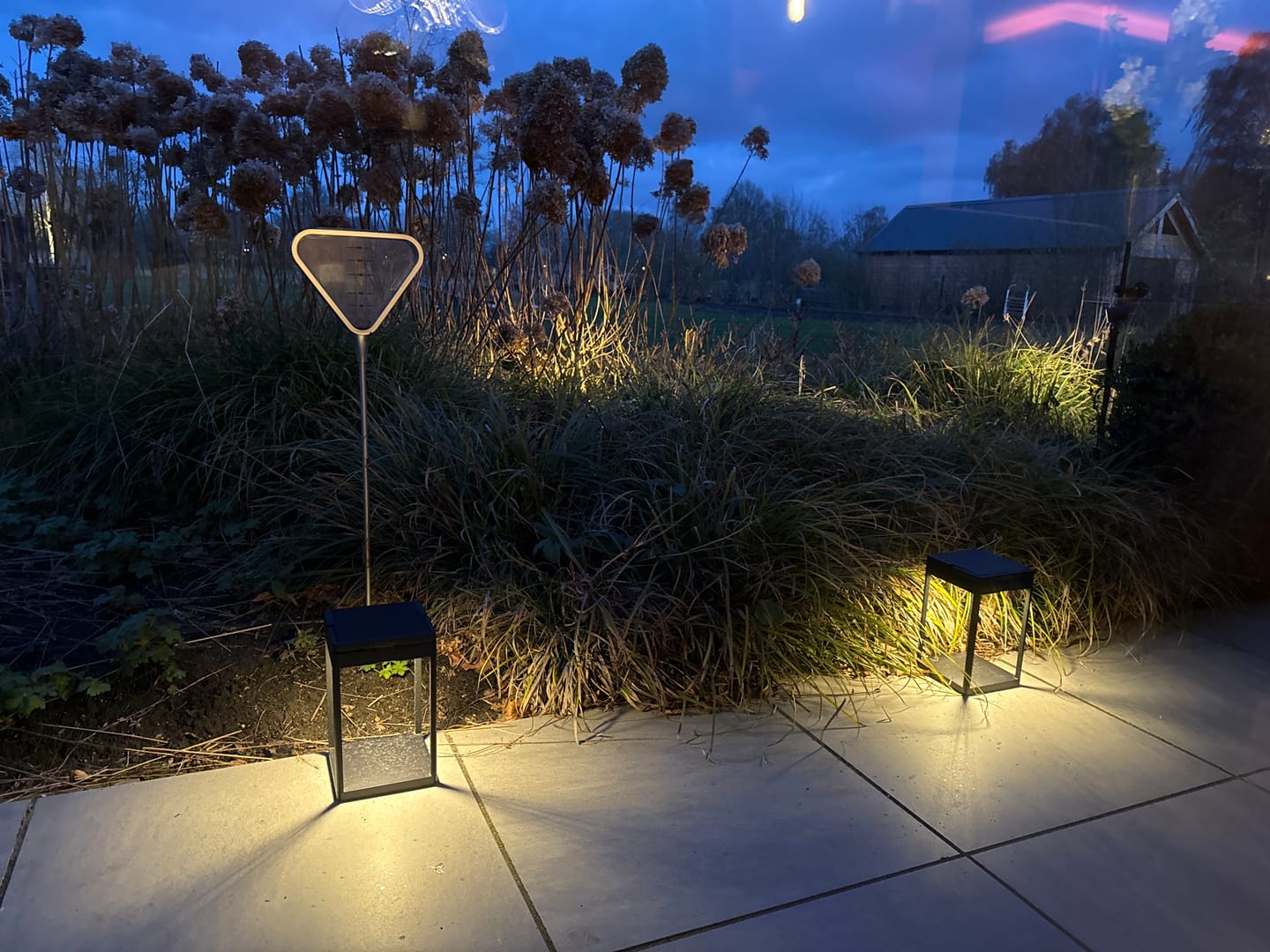 Customer photo review of Luxury Metal Solar Lantern