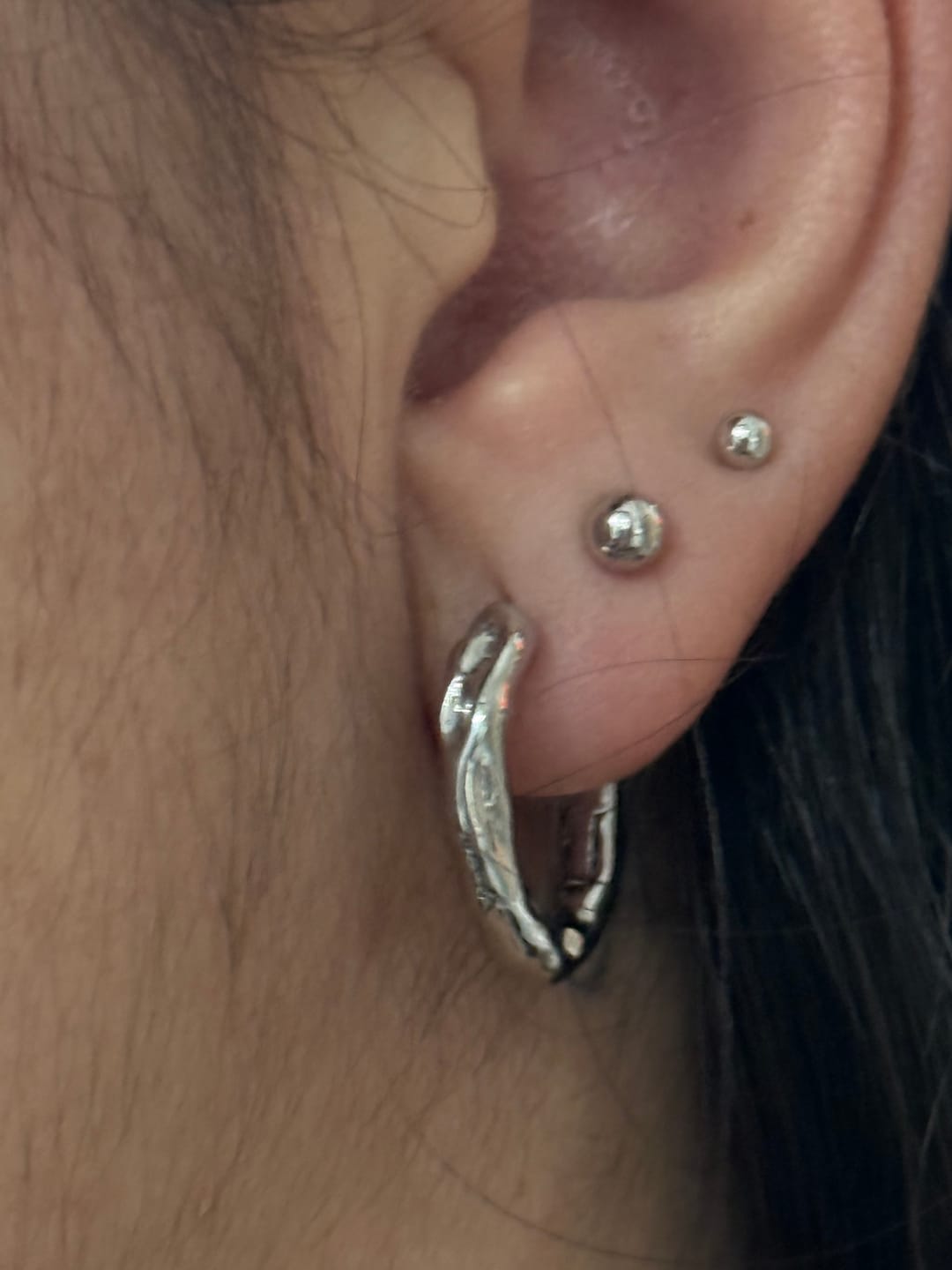Customer photo review of Pendientes Spherical