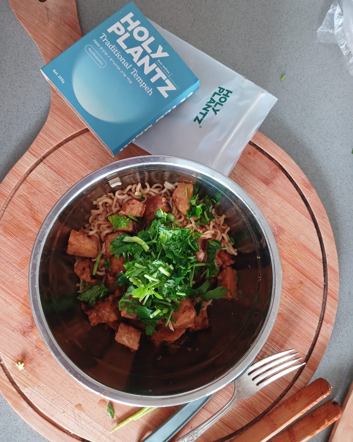 Customer photo review of Traditional Tempeh in Soy Maple Sauce Block
