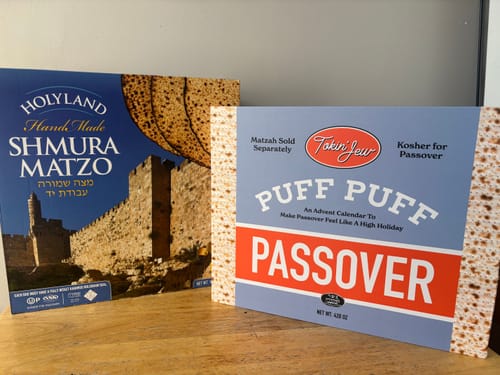Customer photo review of Puff Puff Passover Advent Calendar