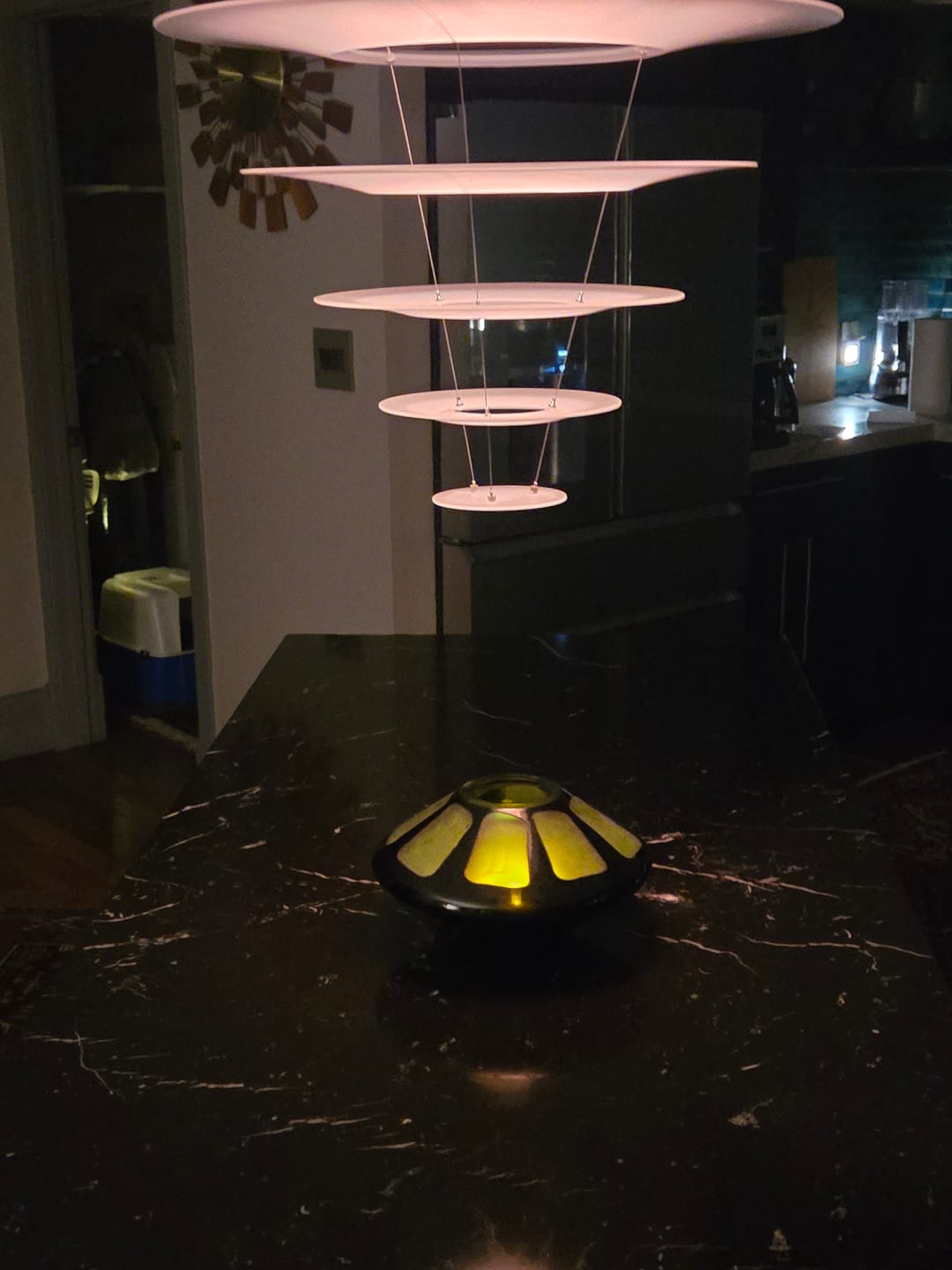 Customer photo review of MoonBright™ 12-LED Omni360 Remote Control Omni-Directional Lantern Light, Hanging / Table Top, Warm White (Battery Powered)