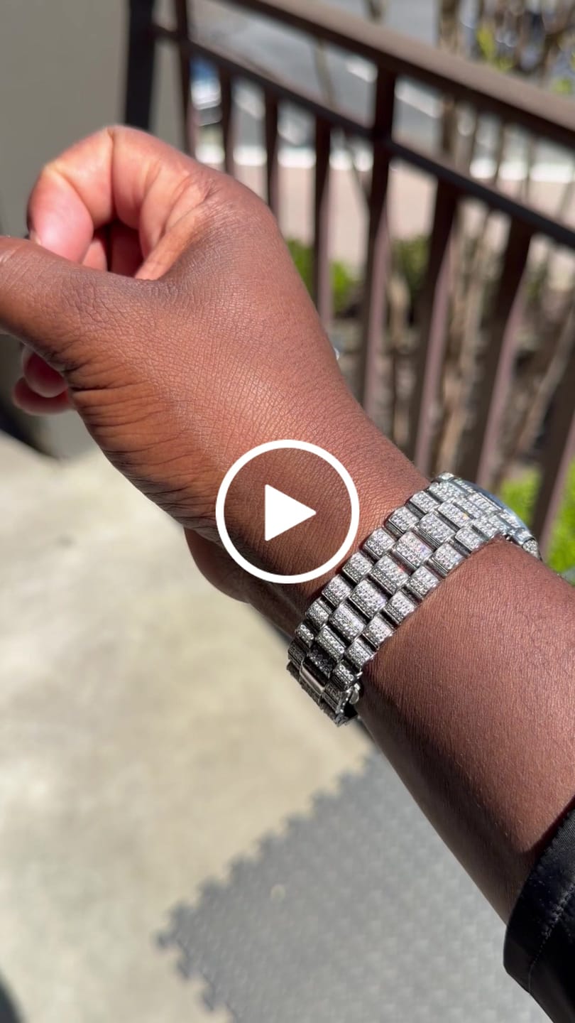 Customer video review of 41mm Diamond Presidential Watch - Black Face - White Gold