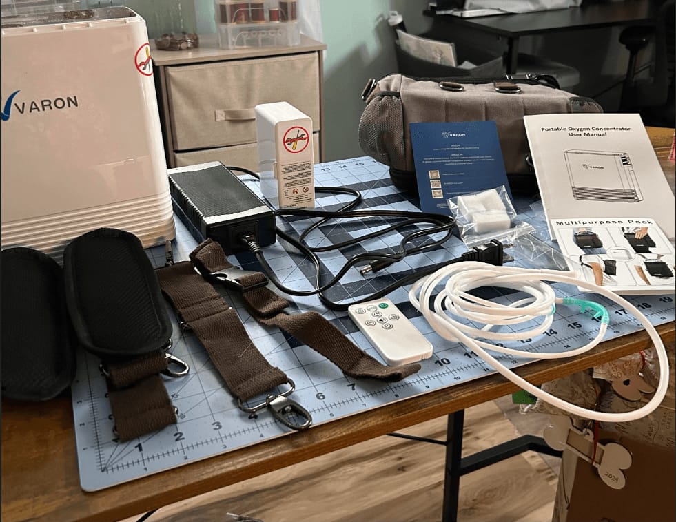 Customer photo review of VARON VP-6 | Koncentrator tlenu przenośny o przepływie ciągłym (1–6 poziomów)