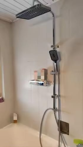 Customer photo review of Sarek -Rainfall Shower Column Set with Handheld Shower & Wall Mounted Mixer Tap