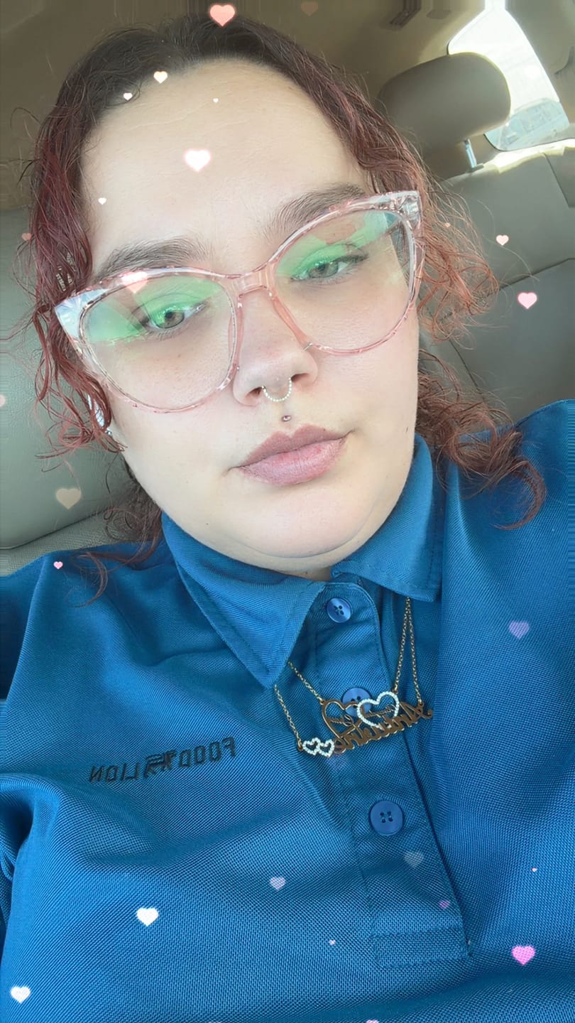 Customer photo review of Iced Hearts Name Necklace