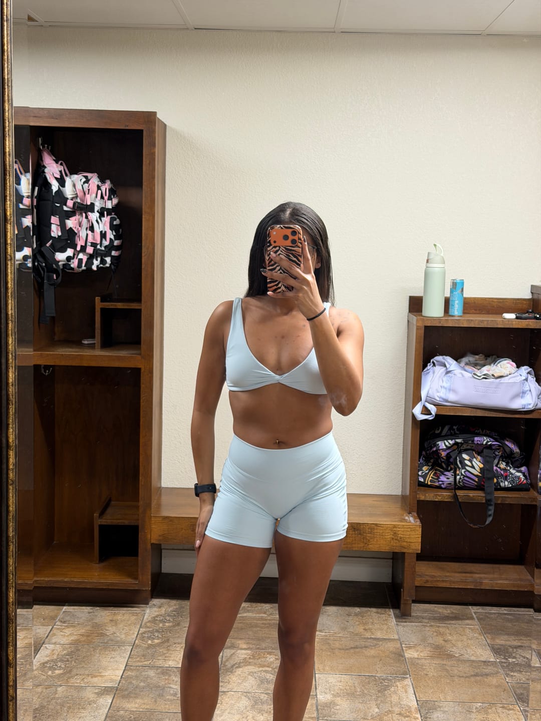 Customer photo review of W130 Amore Scrunch Shorts