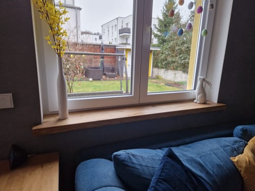 Customer photo review of Aufsatzfensterbank Eiche