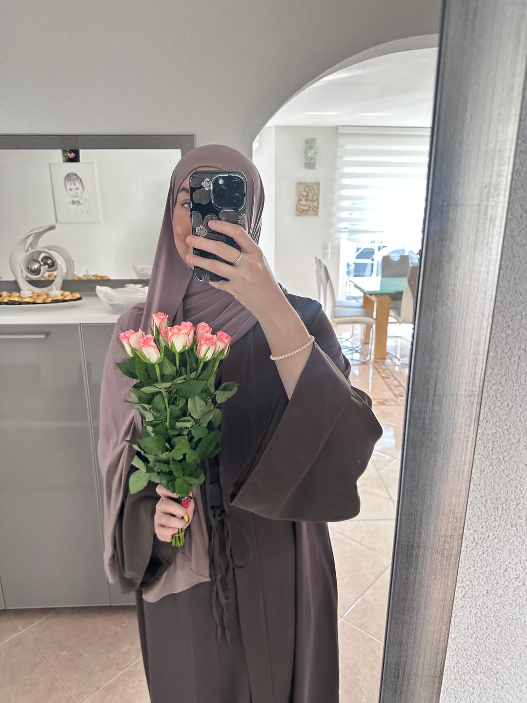 Customer photo review of SÔMA ABAYA | 2 - Teiler Braun