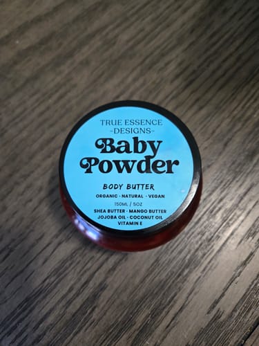 Customer photo review of Baby Powder Whipped Shea Body Butter - 5 oz / Baby Powder