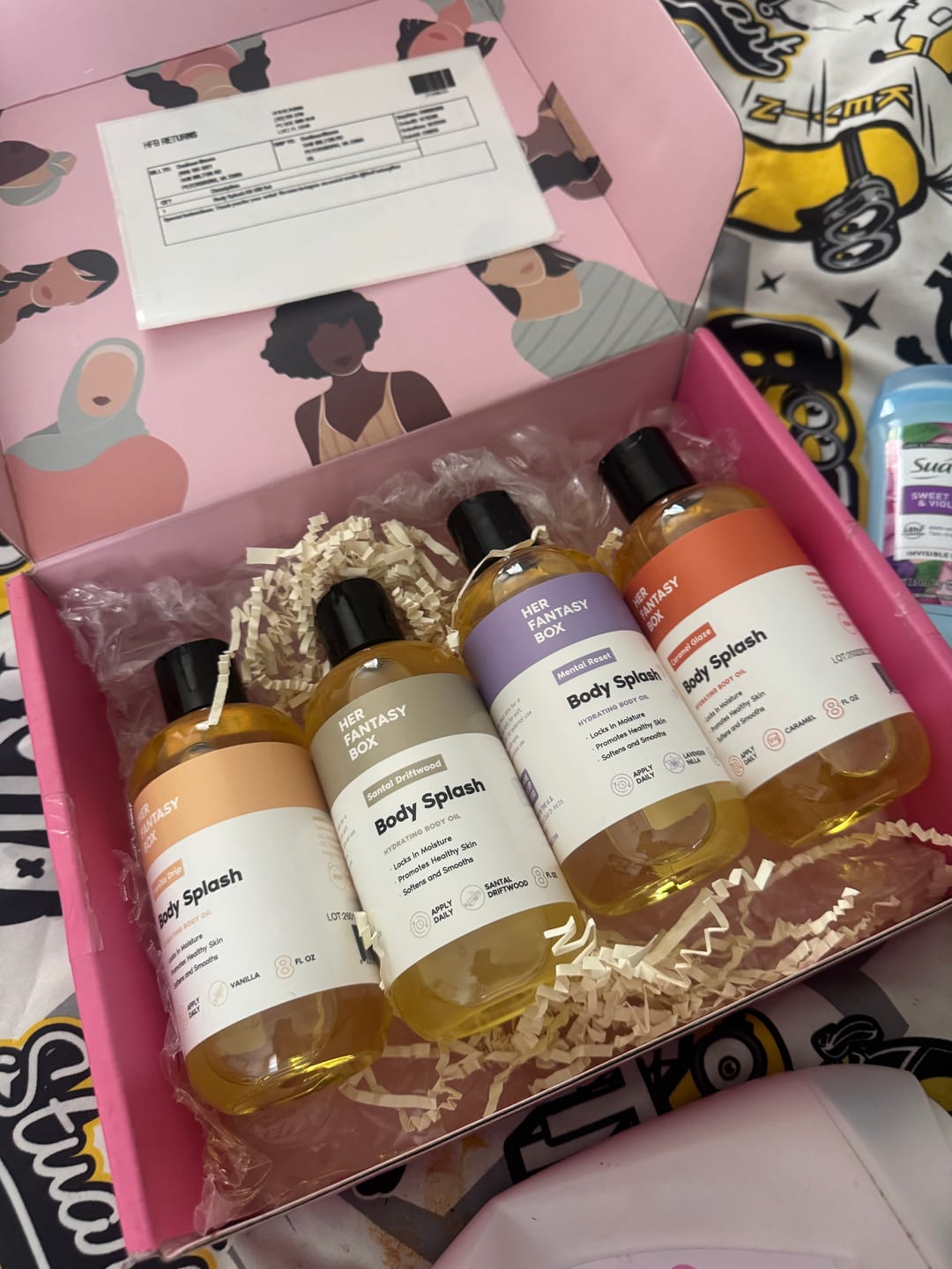 Customer photo review of Body Oil Gift Set