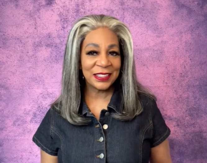 Customer photo review of Luvwin 4C Edges Salt & Pepper More Salt Highlight Front Glueless Yaki Straight Wig