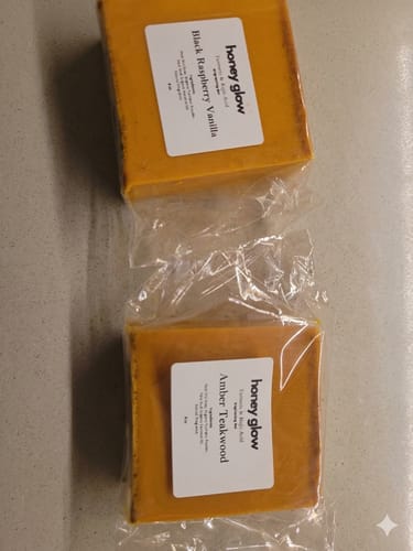 Customer photo review of Lemon Turmeric & Kojic Acid Brightening Soap Bar - Classic & Scented Options