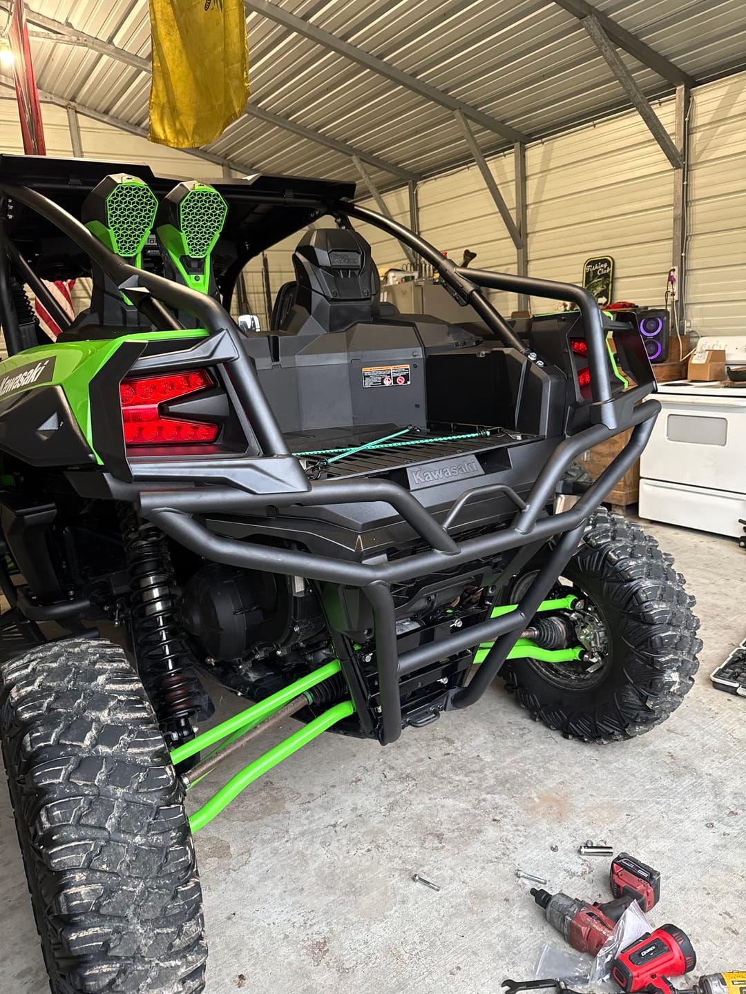 Customer photo review of Kawasaki Teryx KRX 1000 Sport Rear Bumper Black