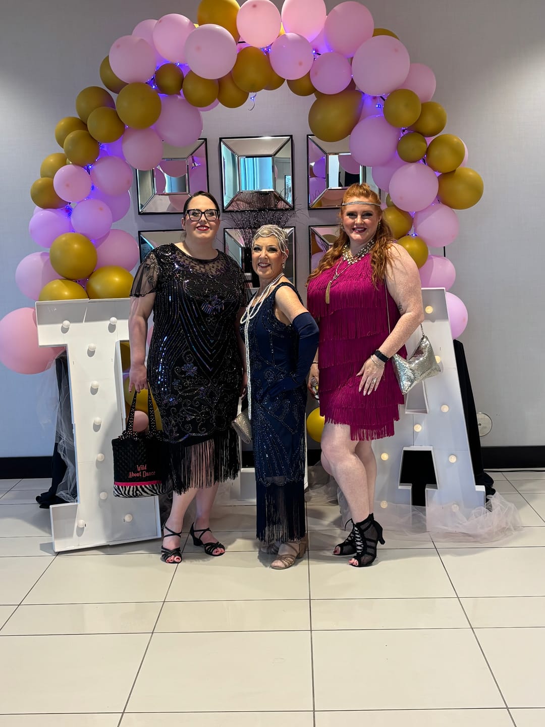 Customer photo review of Allegra 1920s Flapper Dress - Navy Blue