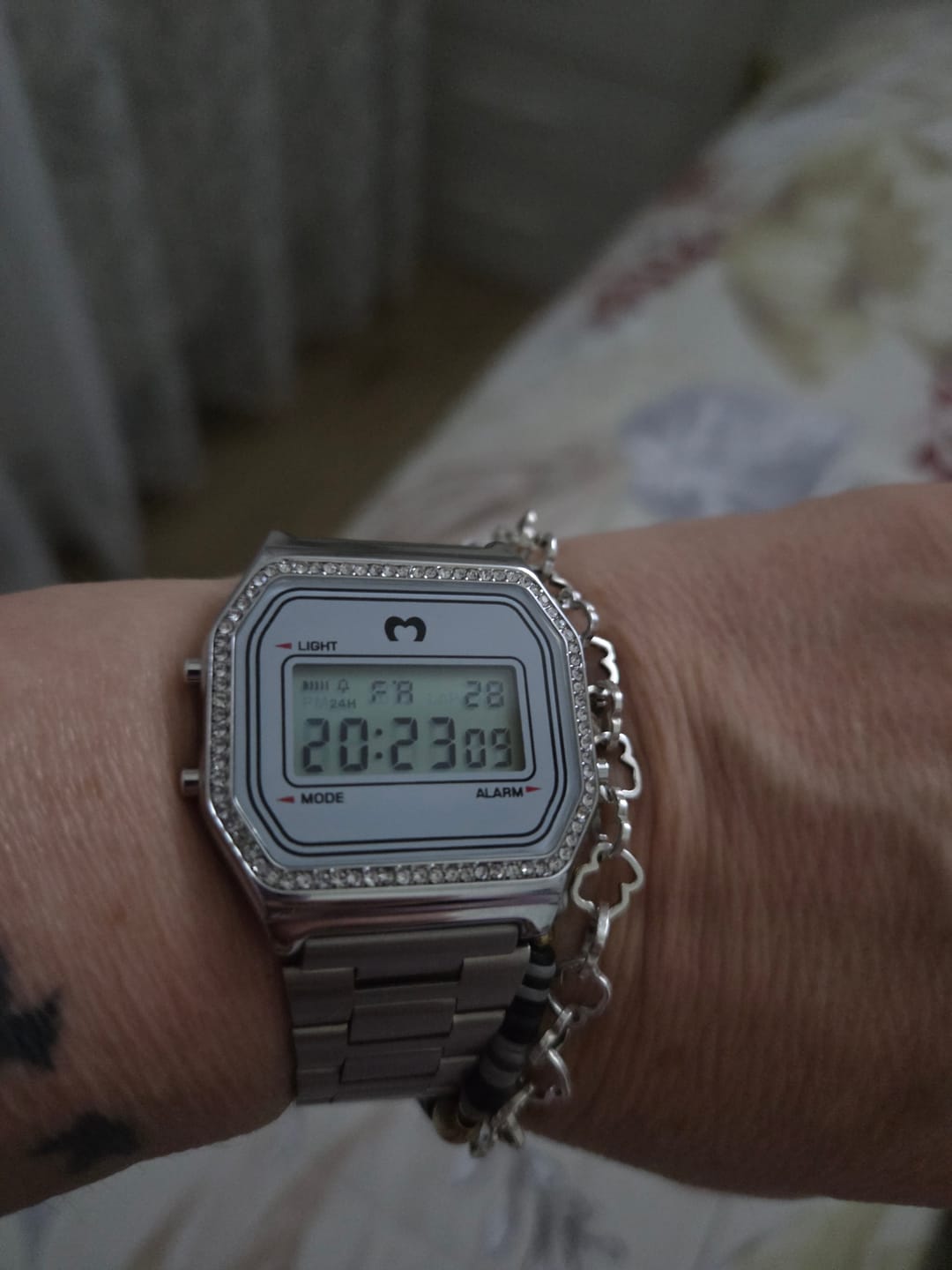 Customer photo review of Reloj Digital Vintage Brillo ~ Silver