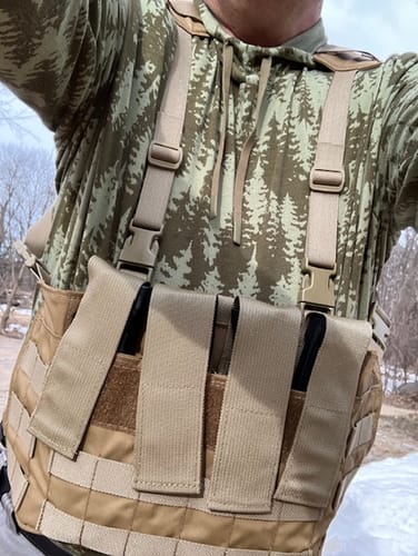 Customer photo review of PCC Pistol Caliber Carbine Chest Rig