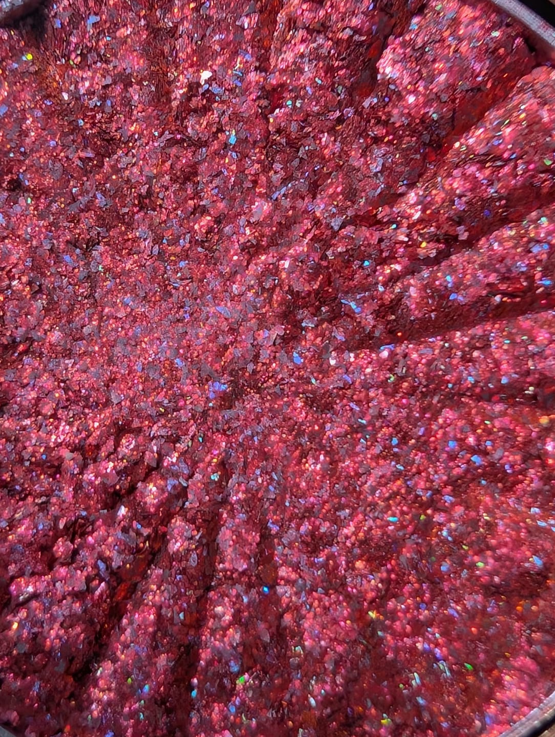 Customer photo review of Luminesce silk pressed pigment eyeshadow - Poppy