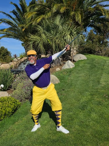 Customer photo review of Personalize And Add To Cart Yellow Men's Golf Knickers Pants Custom The Background Color Men's Golf Knickers Pants