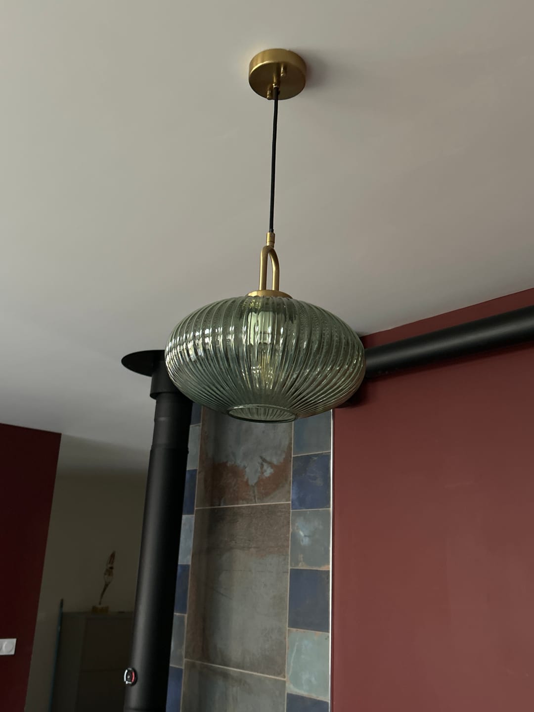 Customer photo review of Suspension chic en verre vintage CRISTALI | 1 Suspension