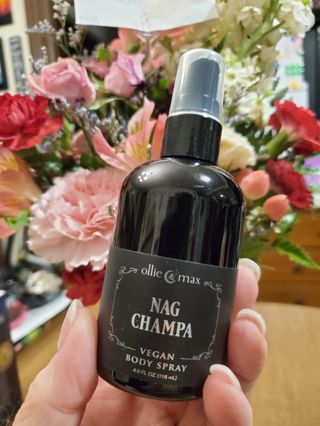 Customer photo review of Nag Champa Body Spray