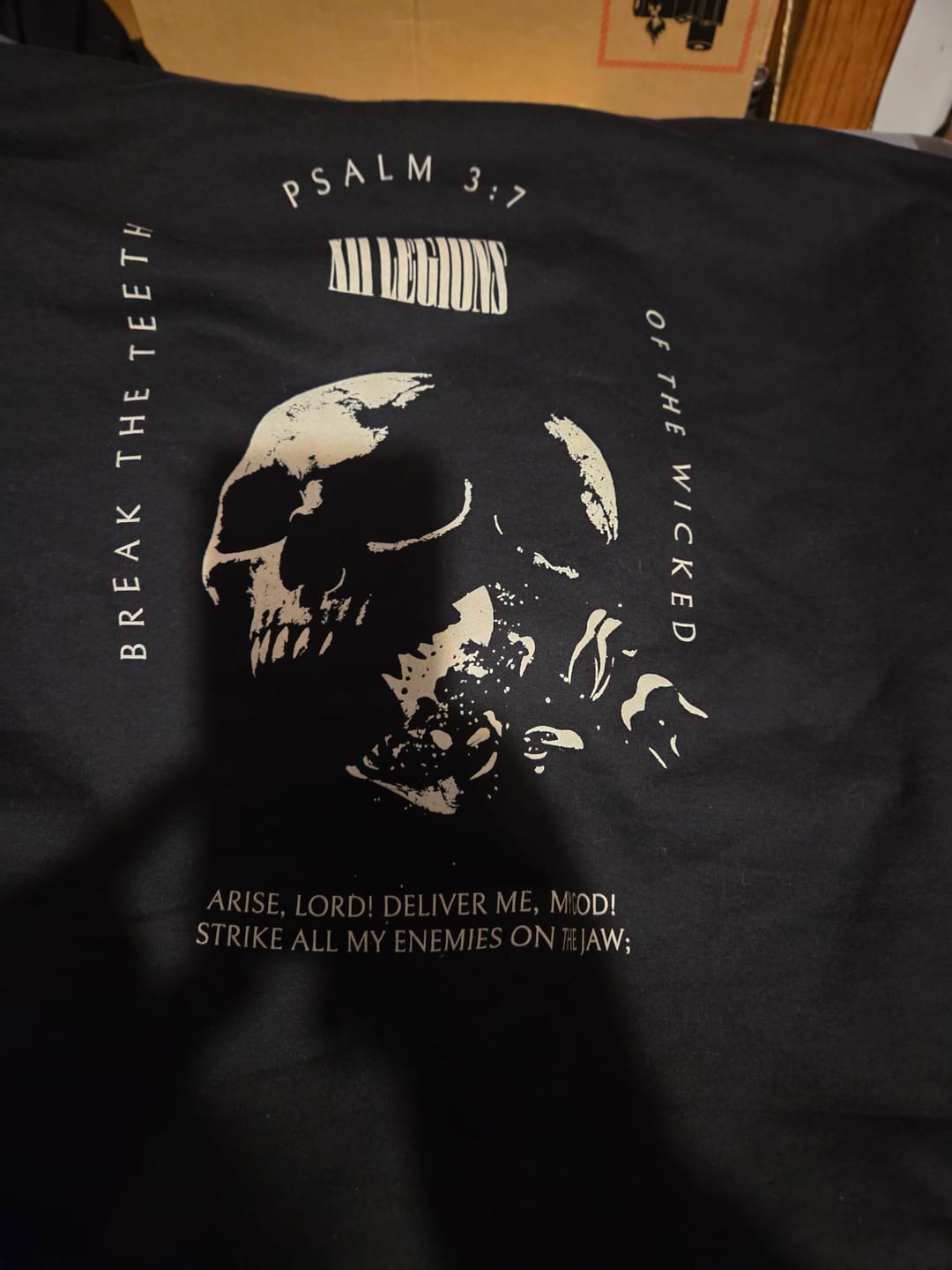 Customer photo review of PSALM 3:7 Hoodie