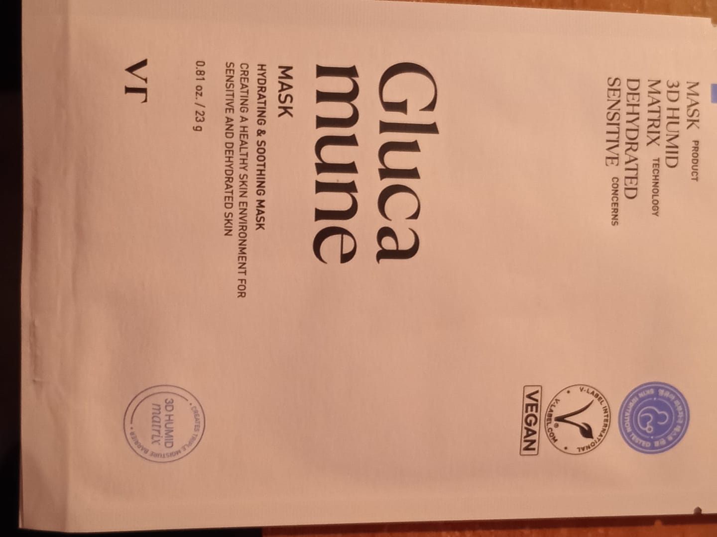 Customer photo review of [VT Cosmetics] Glucamune Mask 1ea