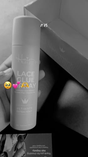 Customer photo review of Majestic Hold Ultimate Extra Hold Lace Glue Spray