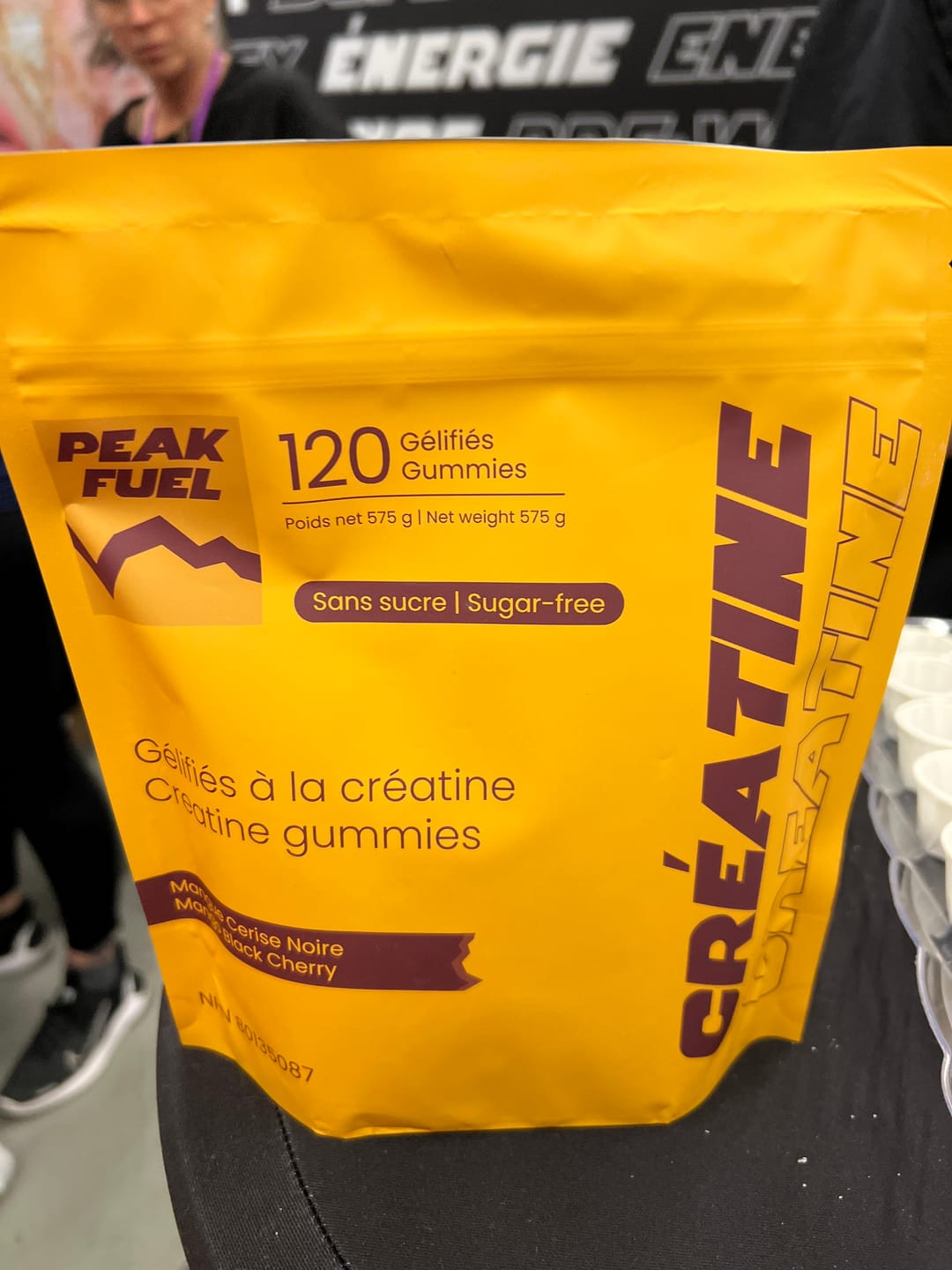 Customer photo review of Gummies à la Créatine - Mangue Cerise Noire
