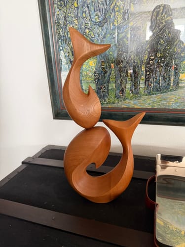 Customer photo review of Fish Wood Sculpture #WA112
