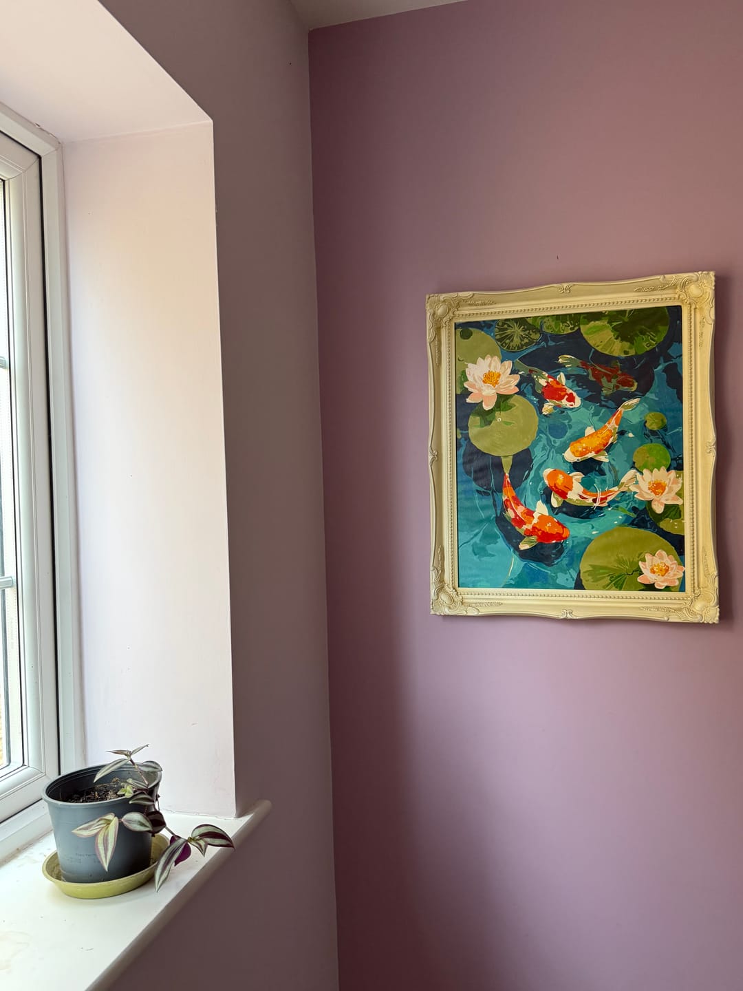 Customer photo review of Koi pond | Paint by Number