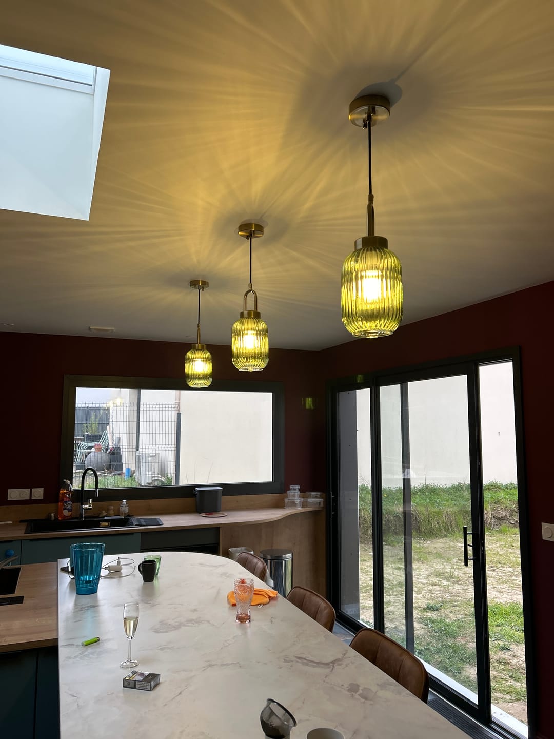 Customer photo review of Suspension chic en verre vintage CRISTALI | 1 Suspension