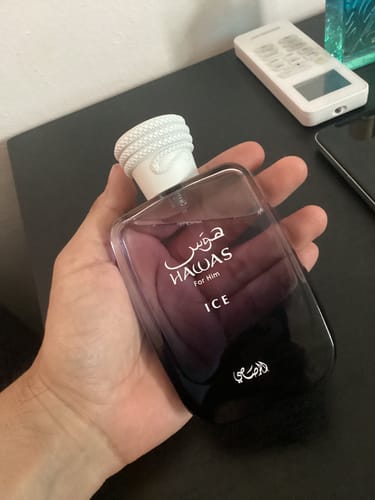 Reseña con foto de un cliente sobre Perfume Rasasi  HAWAS ICE 100ml EDP