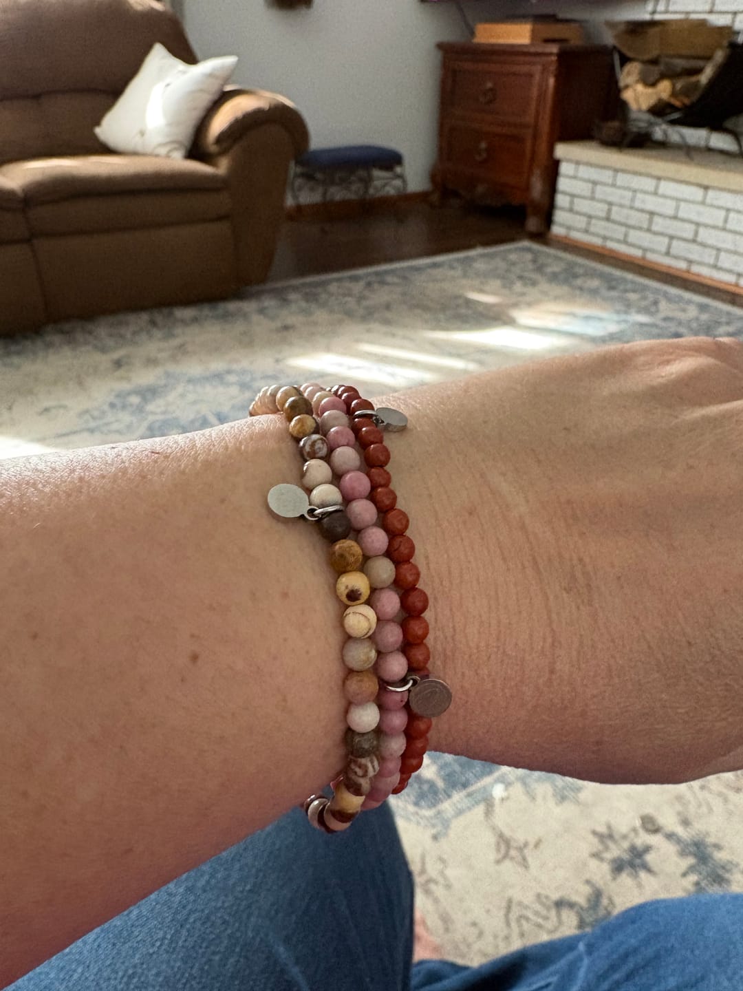 Customer photo review of Zebra Jasper Bracelet Mini