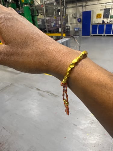 Customer photo review of Tibetan Bracelet of Fortune