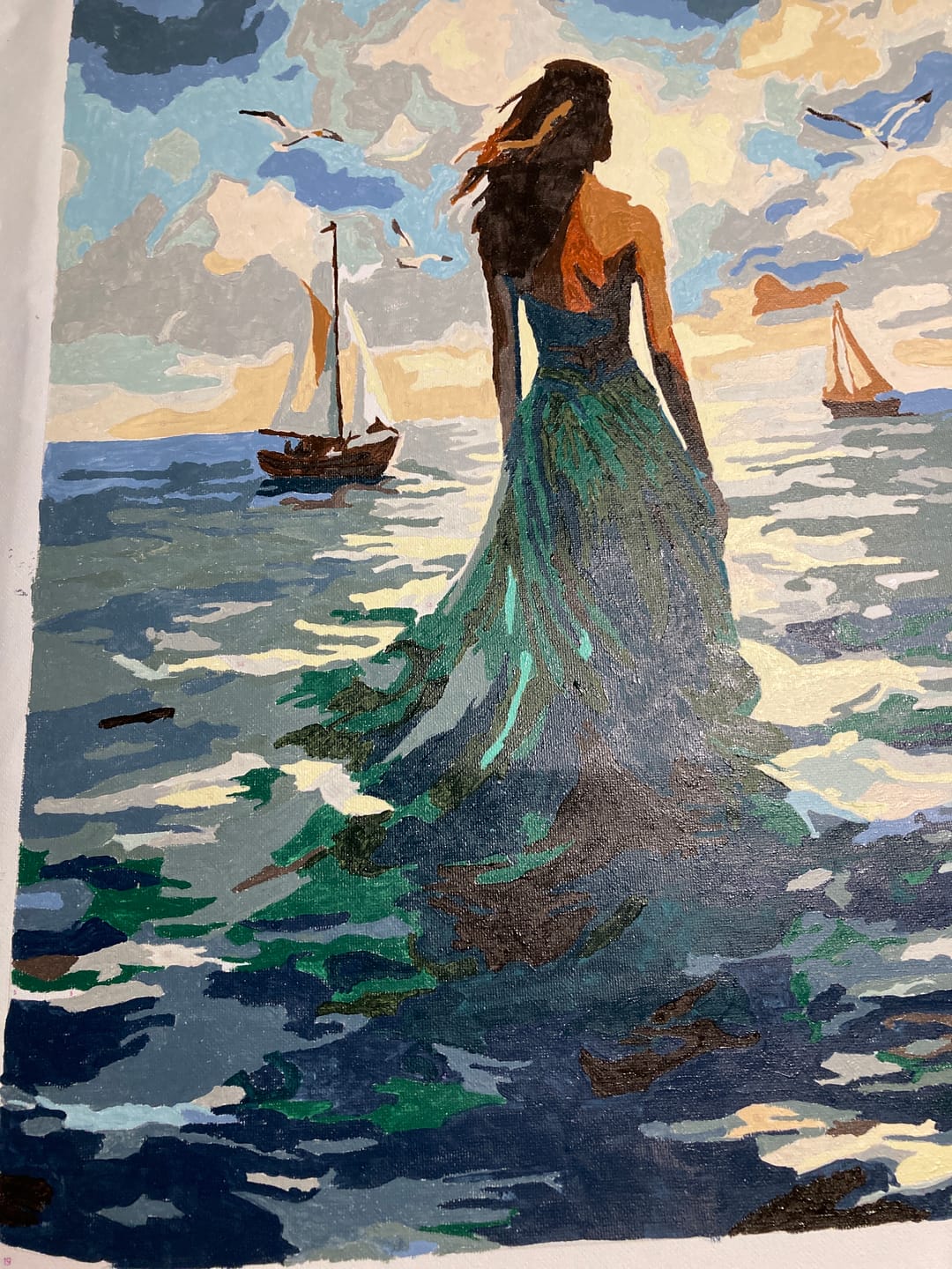 Customer photo review of Surprise Painting | Paint by Numbers