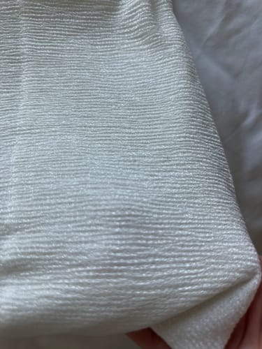 Customer photo review of Easy To Wear Design | Malaysian Crush Cotton | Off White