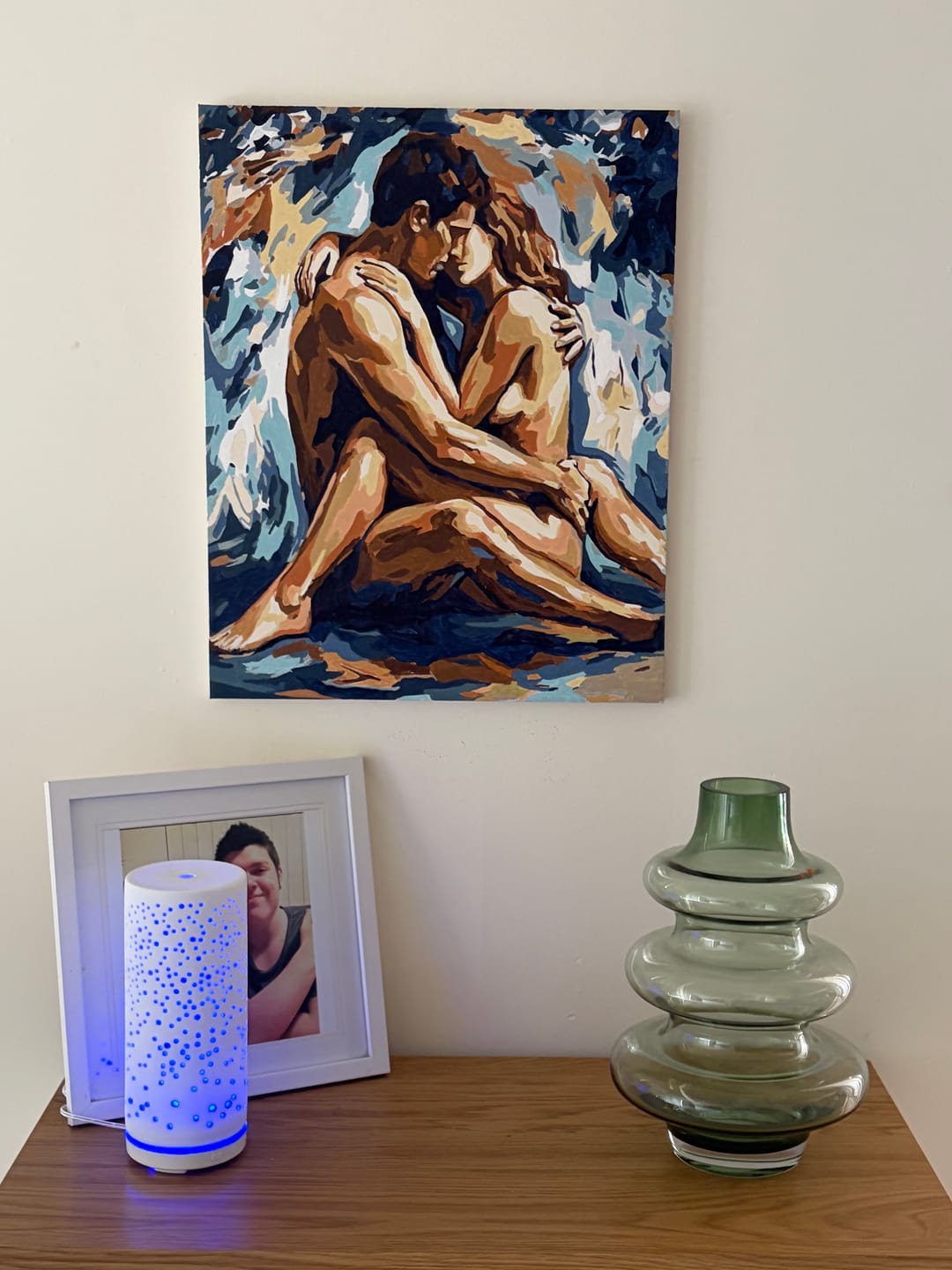 Customer photo review of Sensual Lovers | Paint by Number