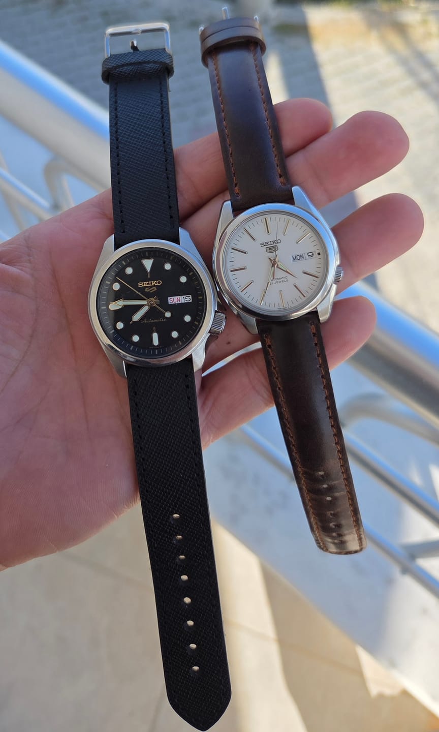 Customer photo review of Klasik Saat Deri Kordon Saat Kayışı Kahve - Fullup