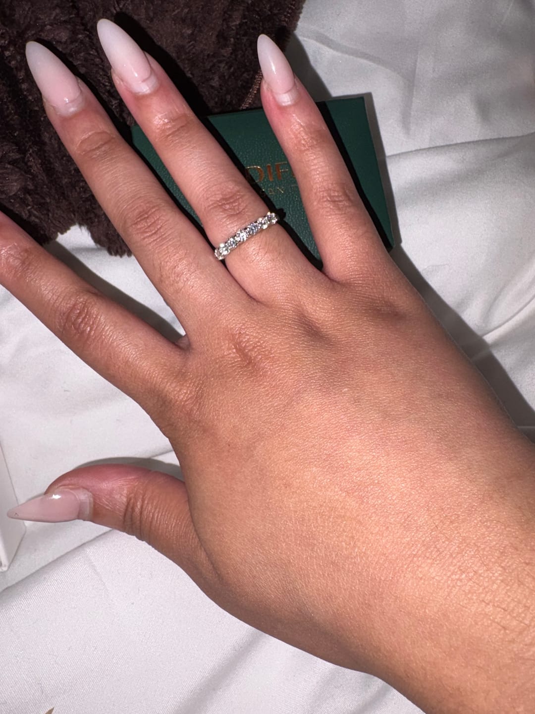 Customer photo review of S925 Moissanite 2.0 Ct~5.5 Ct Pavé Oval Cut Engagement Rings For Women
