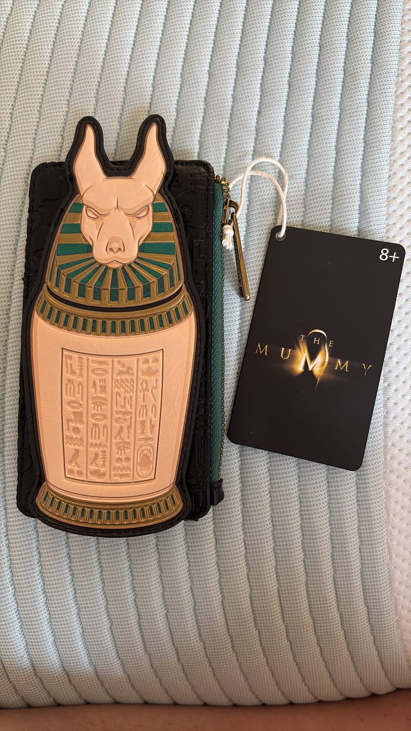 Customer photo review of Loungefly Universal The Mummy Large Card Holder - Preorder