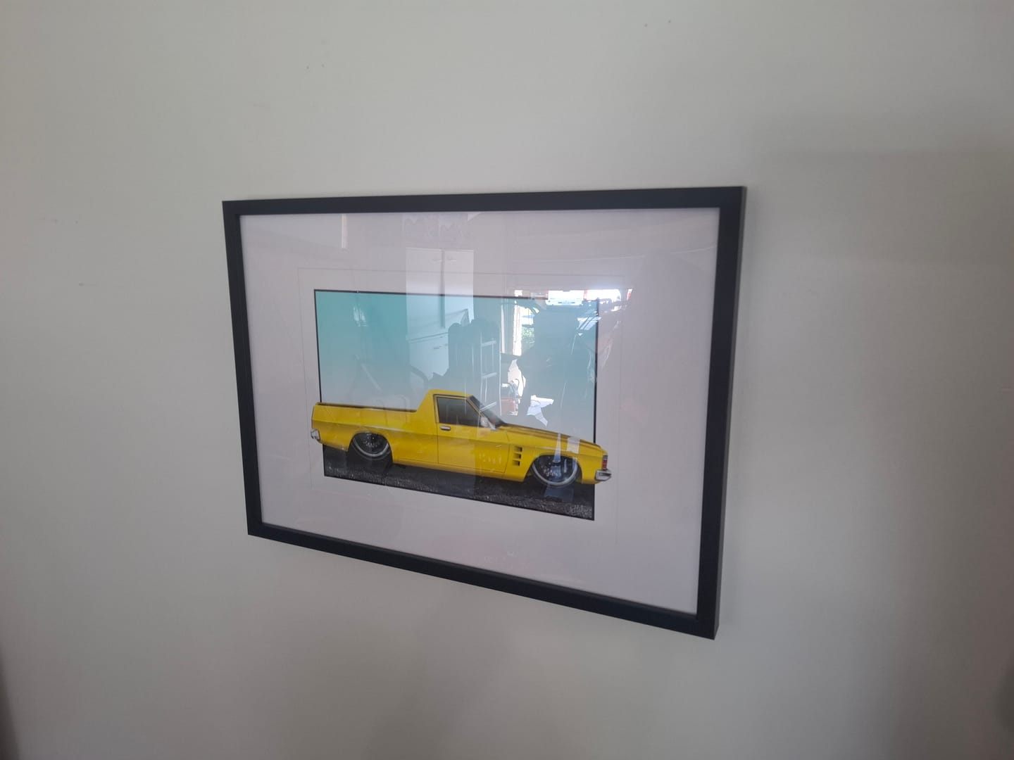 Customer photo review of HJ HOLDEN UTE Slammed Street Machine Man Cave Art Print