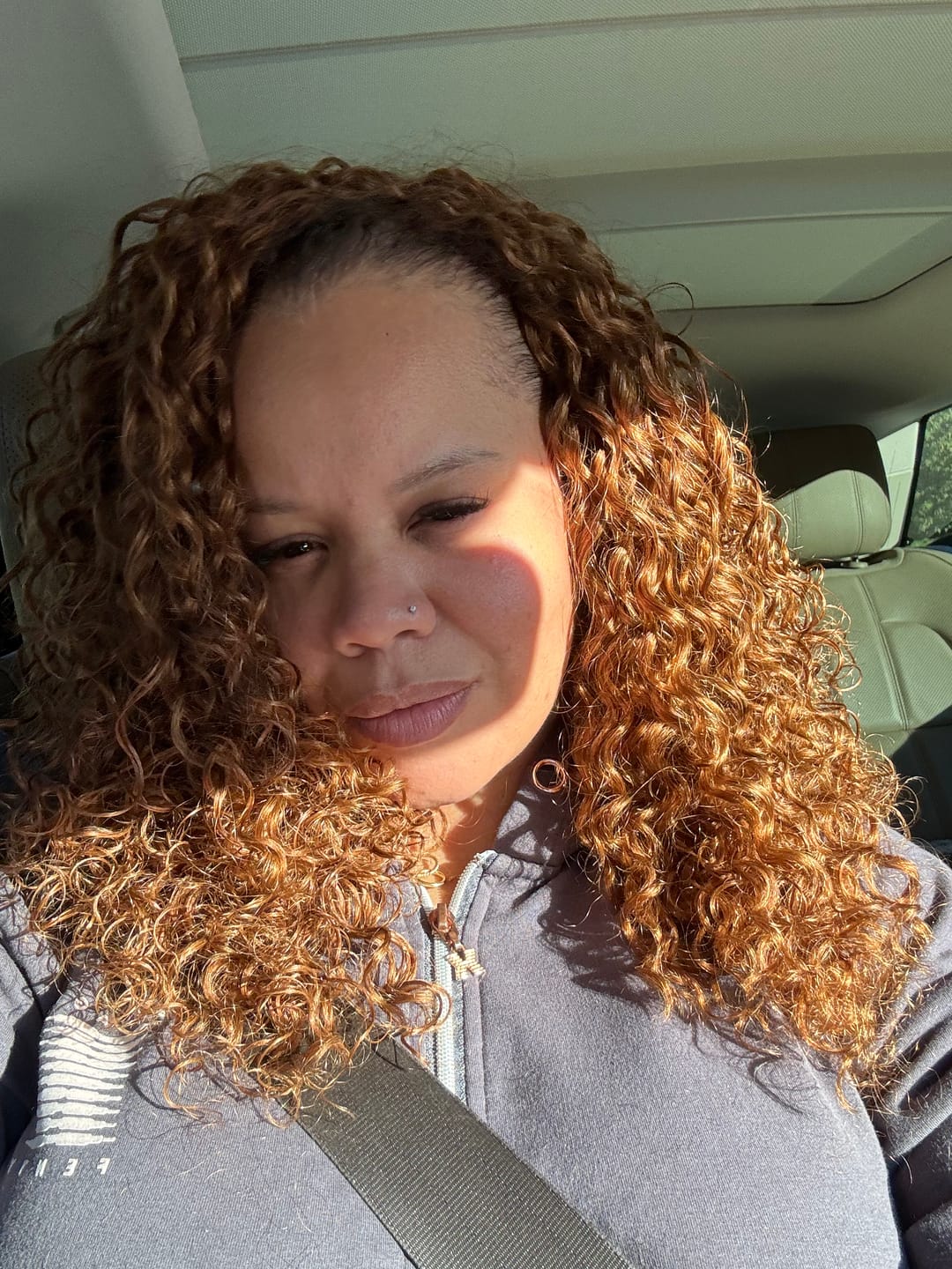 Customer photo review of #30 Light Brown Water Wave Human Crochet Hair