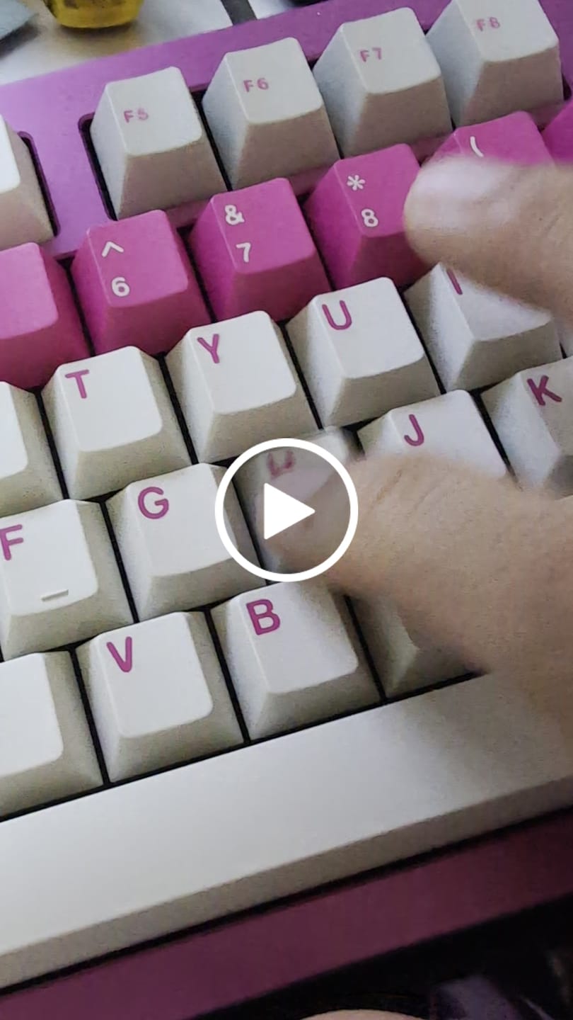 Customer video review of HMX FIRECRACKER TACTILE SWITCH FACTORY LUBED EDITION (10PCS)