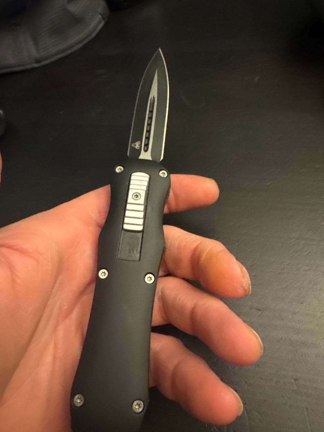 Customer photo review of Black Reaper OTF Knife