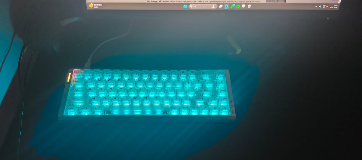 Customer photo review of ATK RS6 Air Klavye (Manyetik Switch / HE)