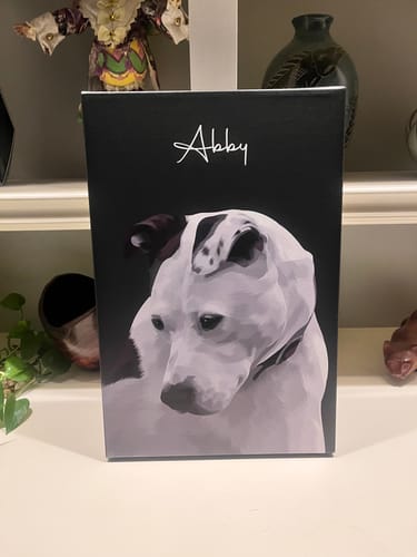 Customer photo review of Pet Art Canvas Wrap