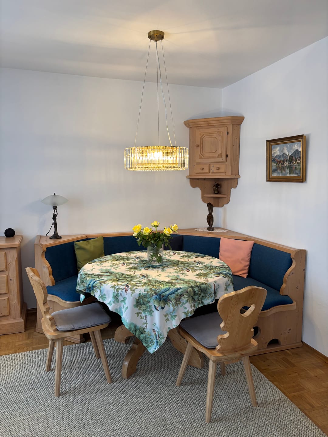 Customer photo review of 6-Light Contemporary Round Crystal Drum Chandelier